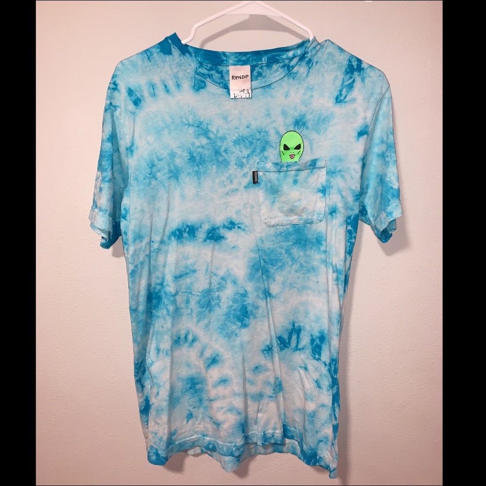 Blue Tie Dye RipnDip T-shirt